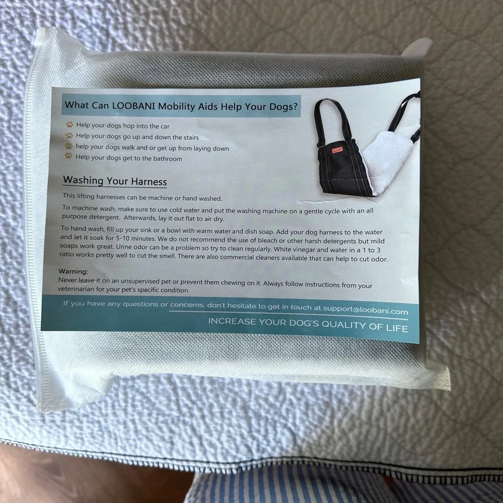 Dog Support‎ & Rehabilitation Sling Lift Harness Back Leg Weakness Large